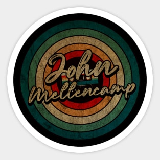 John Mellencamp  -  Vintage Circle kaset Sticker